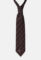MAR DE MARGARITAS Cravatta moro da donna con sottili righe diagonali MMACW00020 GE04 Mar de margaritas 