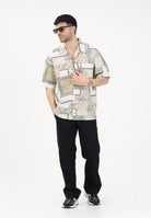 DICKIES Camicia a manica corta Glandorf panna e beige da uomo DK0A889TC481 . DIckies 