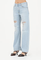 LEVI'S Jeans Loose Boot in denim chiaro da donna con strappi 005DO-0009 . LEVI'S® 