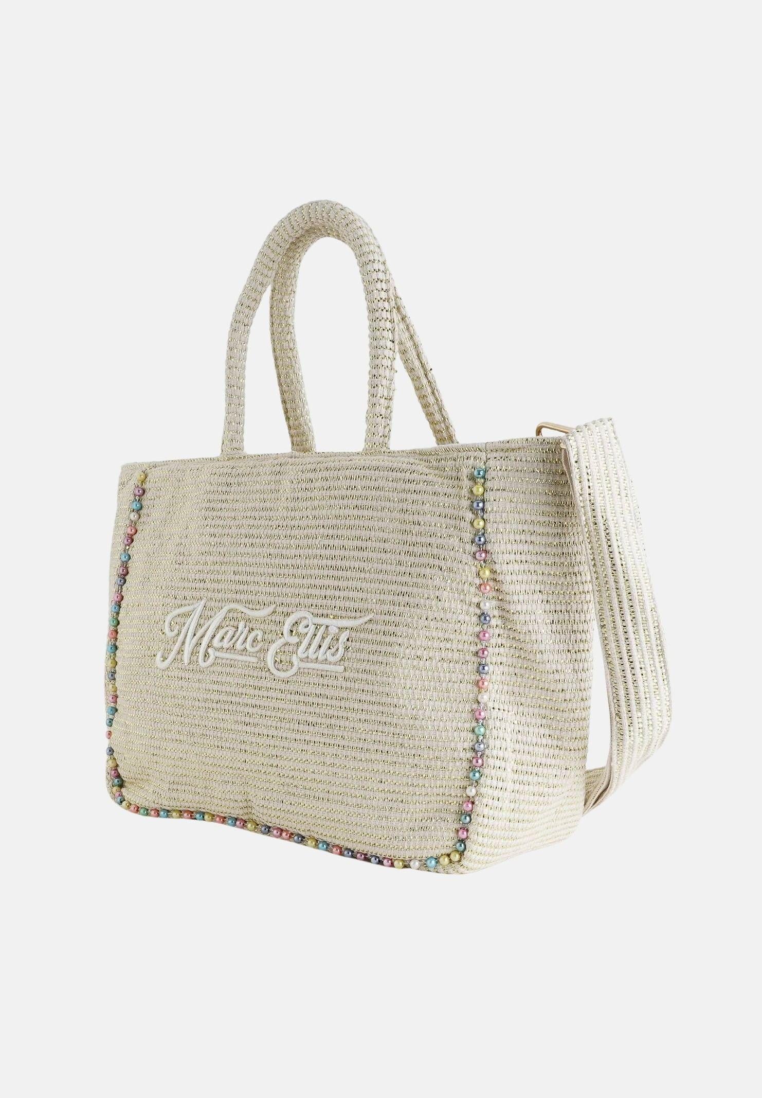 MARC ELLIS Borsa mare Buby L Indy26 panna da donna con finitura leggermente brillante BUBY-L-INDY26 02 MARC ELLIS 