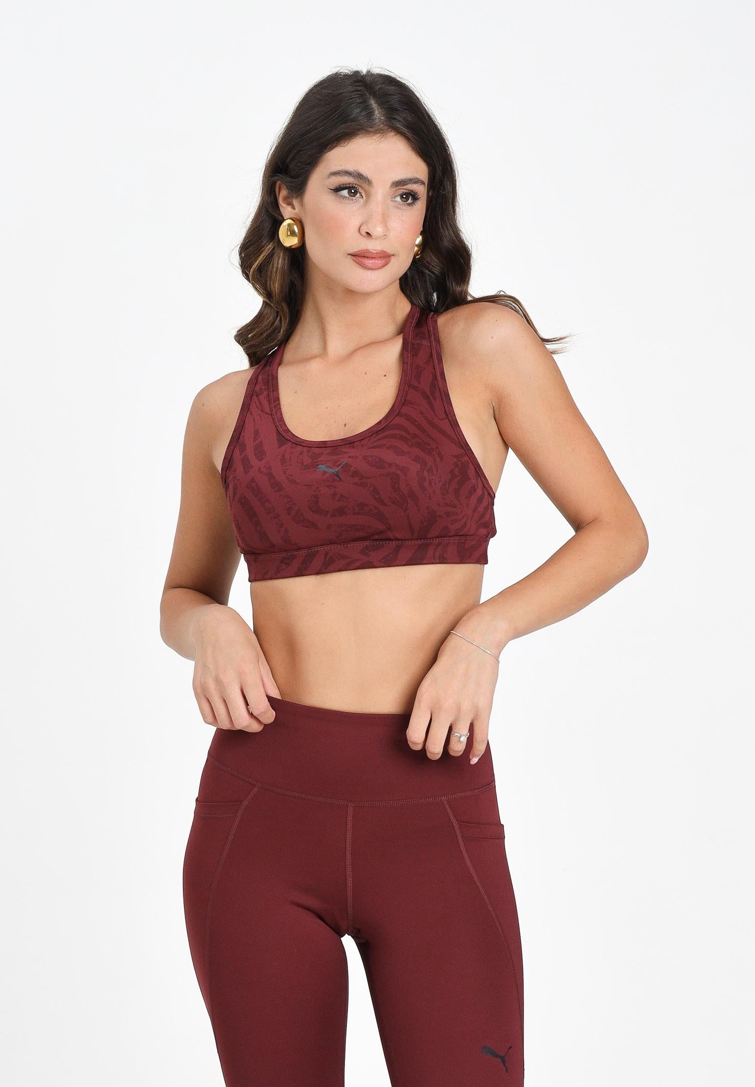 PUMA Top sportivo 4KEEPS bordeaux da donna 528152 96 PUMA 
