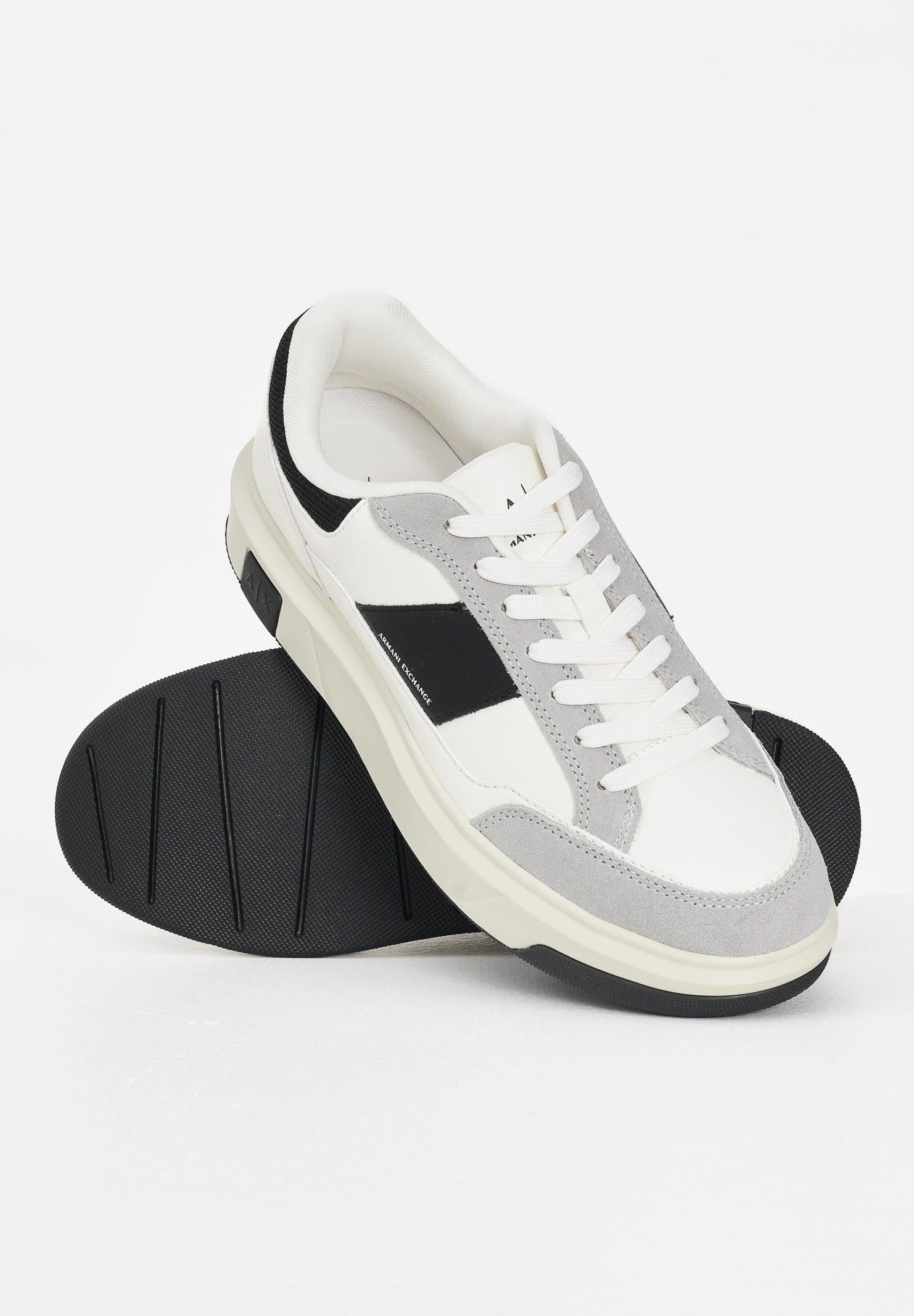 ARMANI EXCHANGE Sneakers bianche da uomo realizzata in un mix di materiali XM001720AF17529 M0017 ARMANI EXCHANGE 