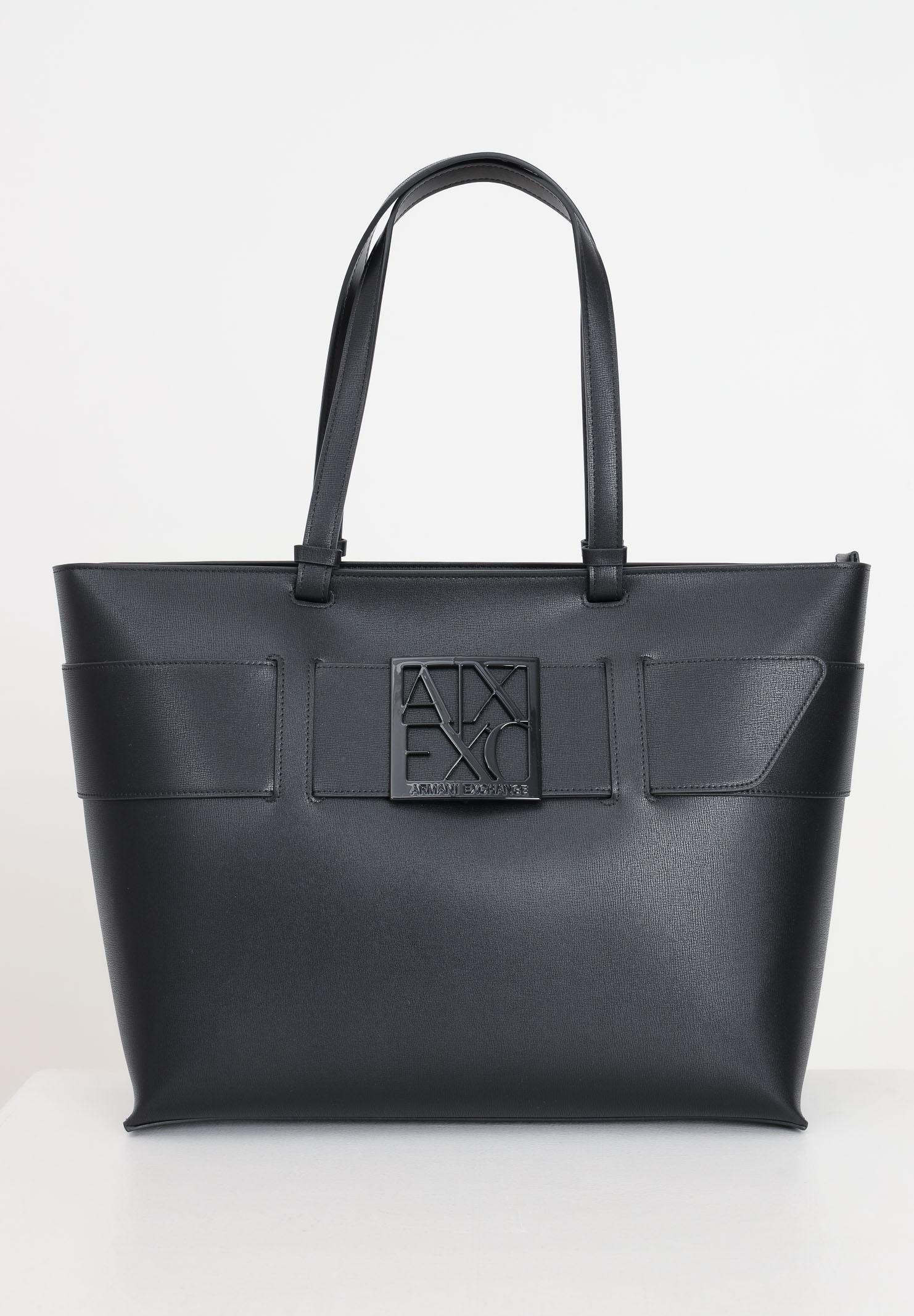 ARMANI EXCHANGE Shopper nera da donna con logo 9491270A874 00020 ARMANI EXCHANGE 