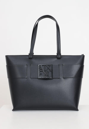 ARMANI EXCHANGE Shopper nera da donna con logo 9491270A874 00020 ARMANI EXCHANGE 