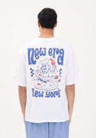 NEW ERA T-shirt a manica corta bianca per uomo e donna con stampa 60856181 . NEW ERA 