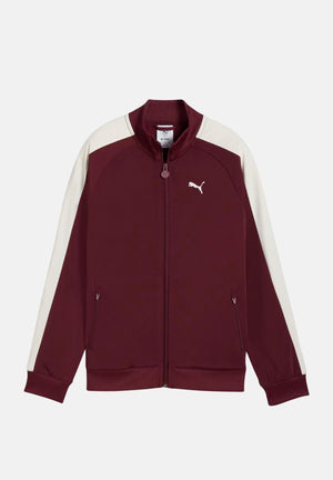 PUMA Felpa con zip T7 ALWAYS ON bordeaux per bambino e bambina 629875 96 PUMA 