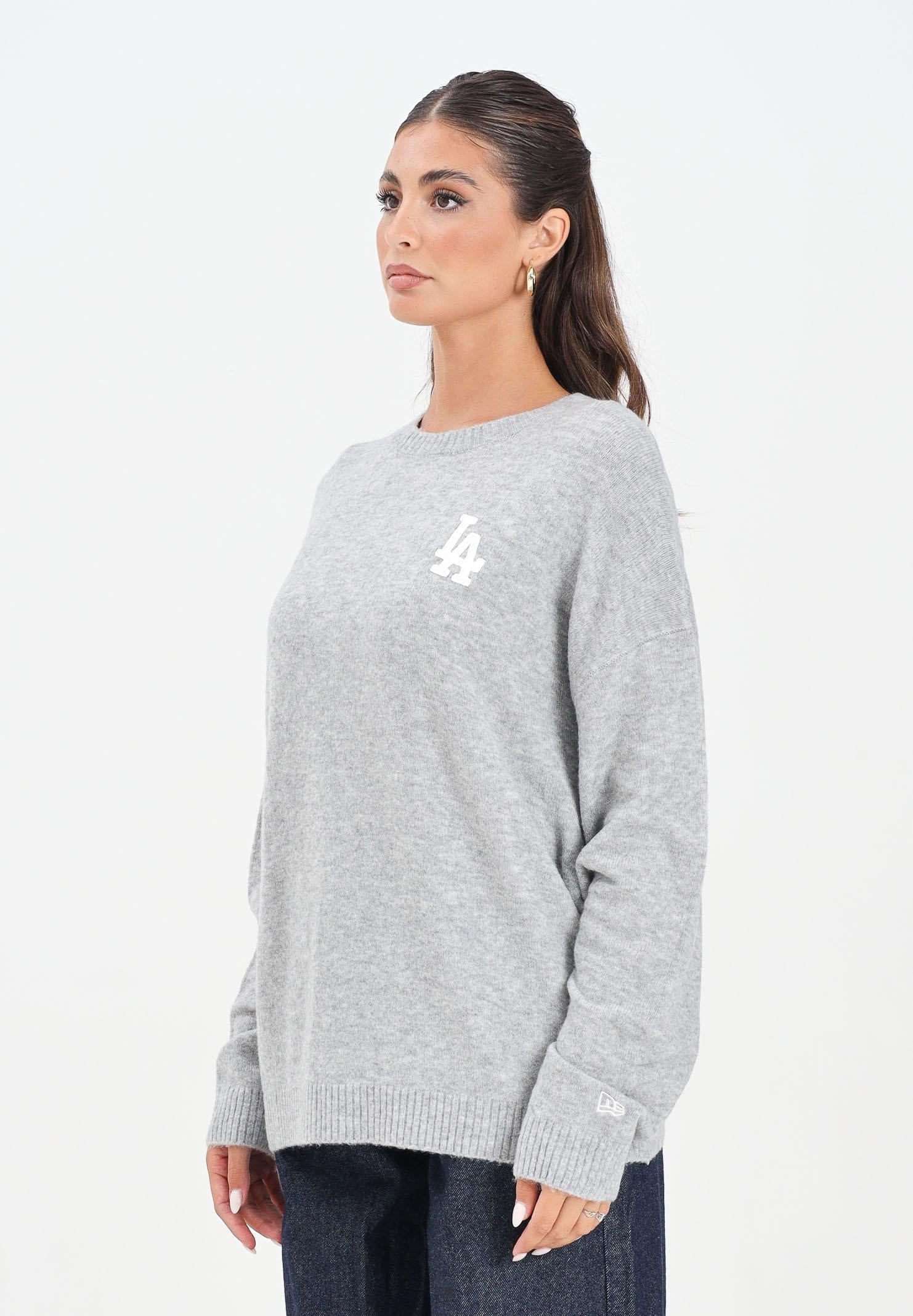 NEW ERA Maglioncino girocollo LA Dodgers MLB grigio da donna 60684495 . NEW ERA 
