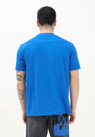 KARL LAGERFELD T-shirt a manica corta blu da uomo con stampa logo KLA1M17001 1AA KARL LAGERFELD 