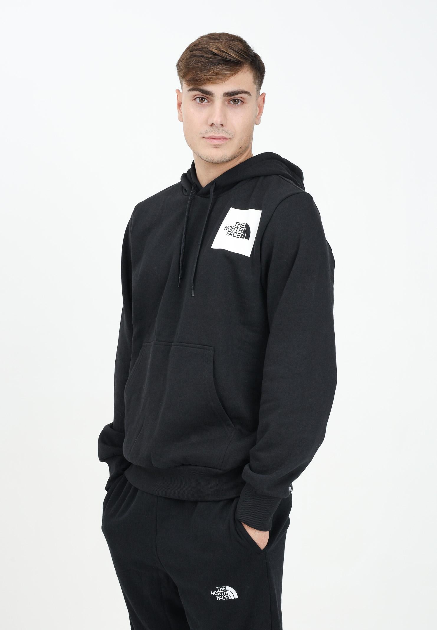 THE NORTH FACE Felpa con cappuccio Fine nera da uomo NF0A89EUJK31  THE NORTH FACE 