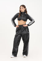 ADIDAS ORIGINALS Pantalone adidas x Jeremy Scott Pride in ecopelle nera da donna JY2015 . ADIDAS ORIGINALS 