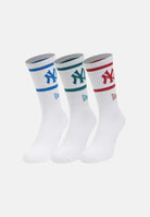 NEW ERA Calzini (3paia) New York Yankees MLB bianchi per uomo e donna 60771259 . NEW ERA 
