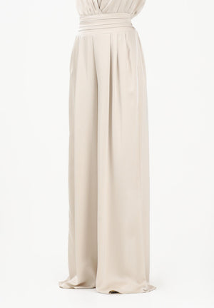 SHIT Pantalone elegante a palazzo color pietra da donna SH26048 PI SHIT 