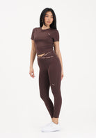 PUMA Leggings W STRONG CROSS FRONT TIGHT 7/8 marrone da donna 528498 13 PUMA 