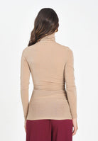 SIMONA CORSELLINI Maglia a manica lunga oro da donna con finitura glitterata A25CPMG00801-C00081 V0118 SIMONA CORSELLINI 