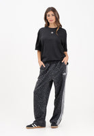 ADIDAS ORIGINALS Pantalone sportivo Firebird Loose Leopard nero da donna JV7582  ADIDAS ORIGINALS 