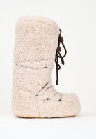 MOON BOOT Stivali da neve ICON CURLY EXTRA beige da donna 80D1403070 L007 MOON BOOT 