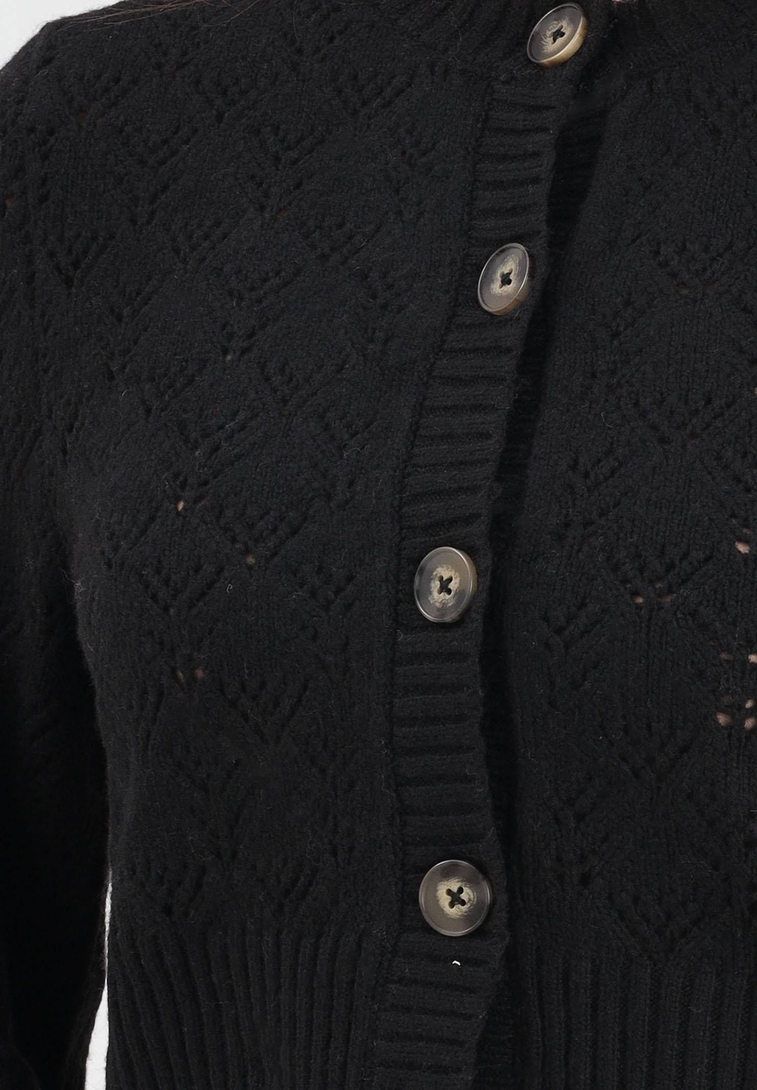 JDY Cardigan corto nero da donna 15355619 Black JDY 