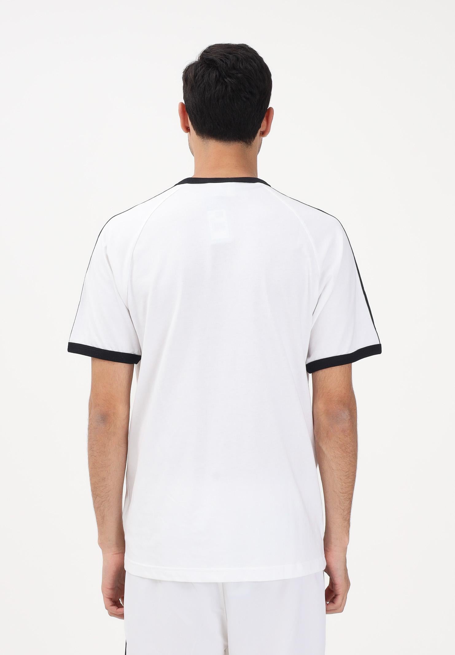 ADIDAS ORIGINALS T-shirt a manica corta 3 STRIPES bianca da uomo KE3537 . ADIDAS ORIGINALS 