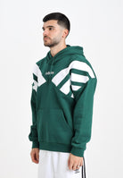 ADIDAS ORIGINALS Felpa con cappuccio Archive Cut Line verde da uomo JX3063  ADIDAS ORIGINALS 