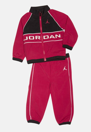 JORDAN Tuta WIND BREAKER PIPING rossa da neonato 65D763 R78 JORDAN 