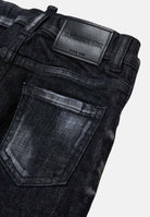 DSQUARED2 Jeans Turn-Up in denim nero da neonato DQ01TCD0ABS DQ02 DSQUARED2 