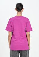 MAISON MARGIELA T-shirt a manica corta color prugna per donna, ragazzi e bambini arricchita da un logo Hand Written M60897MM02Y M6602 MAISON MARGIELA 