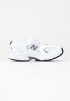 NEW BALANCE Sneakers 530 Bungee bianche e viola da bambina PZ530SR . NEW BALANCE 