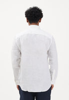 TOMMY HILFIGER Camicia a manica lunga in lino bianca da uomo MW0MW41530 YBR TOMMY HILFIGER 