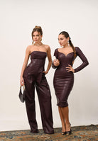 ELISABETTA FRANCHI Abito midi tubino bordeaux da donna AB79557E2 EA4 ELISABETTA FRANCHI 