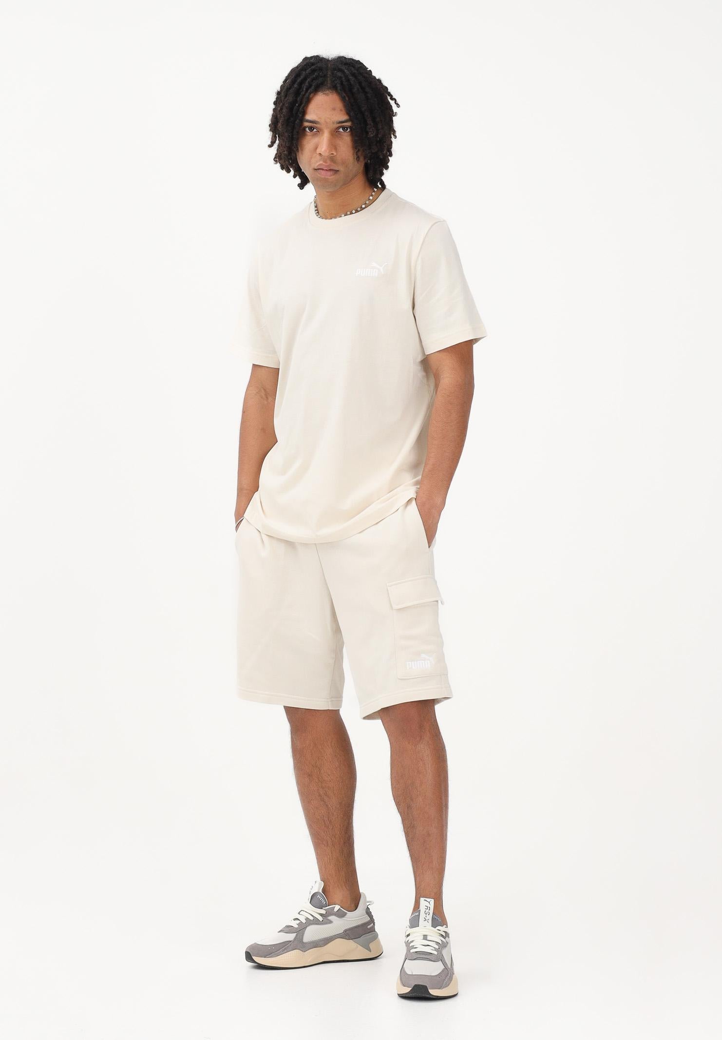 PUMA Shorts cargo Essentials con logo N. 1 panna da uomo 682662 87 PUMA 