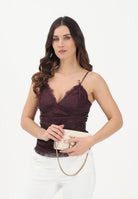 PINKO Top elegante Fragola bordeaux da donna 106726A378 R57 PINKO 