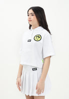 BARROW Polo a manica corta bianca per donna e bambina con smile S5BKJGPO144 002 BARROW 