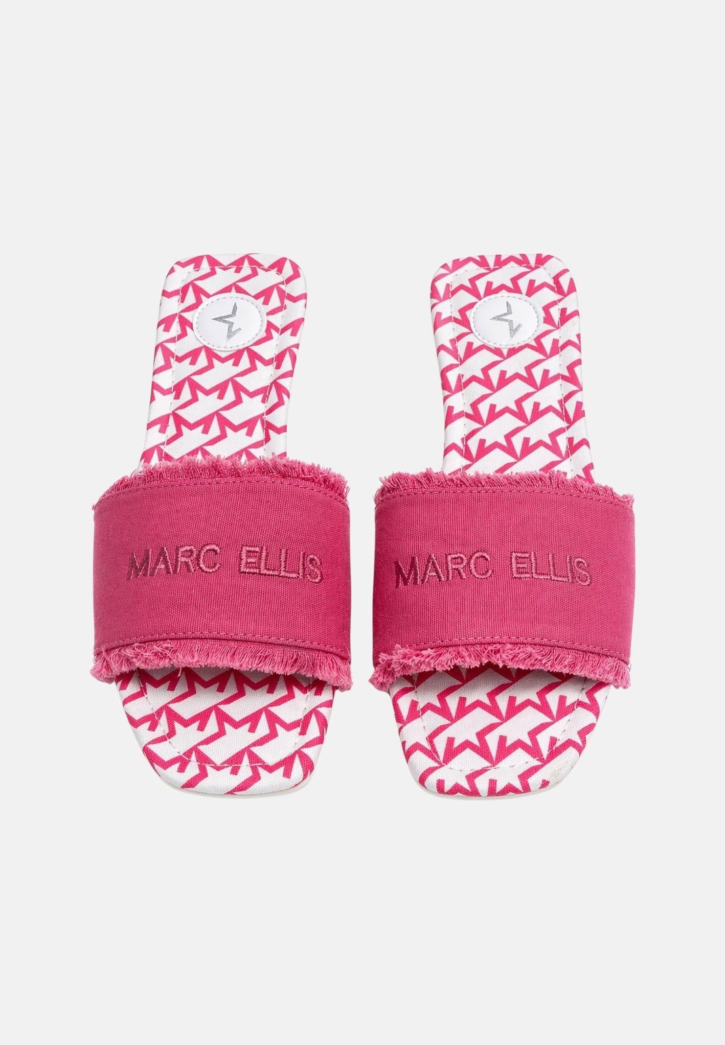 MARC ELLIS Ciabatte bianche e fucsia da donna con logo ME261C100 PXX MARC ELLIS 