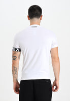 DSQUARED2 T-shirt a manica corta bianca da uomo con stampa logo sulla manica D9M3S5980 110 DSQUARED2 