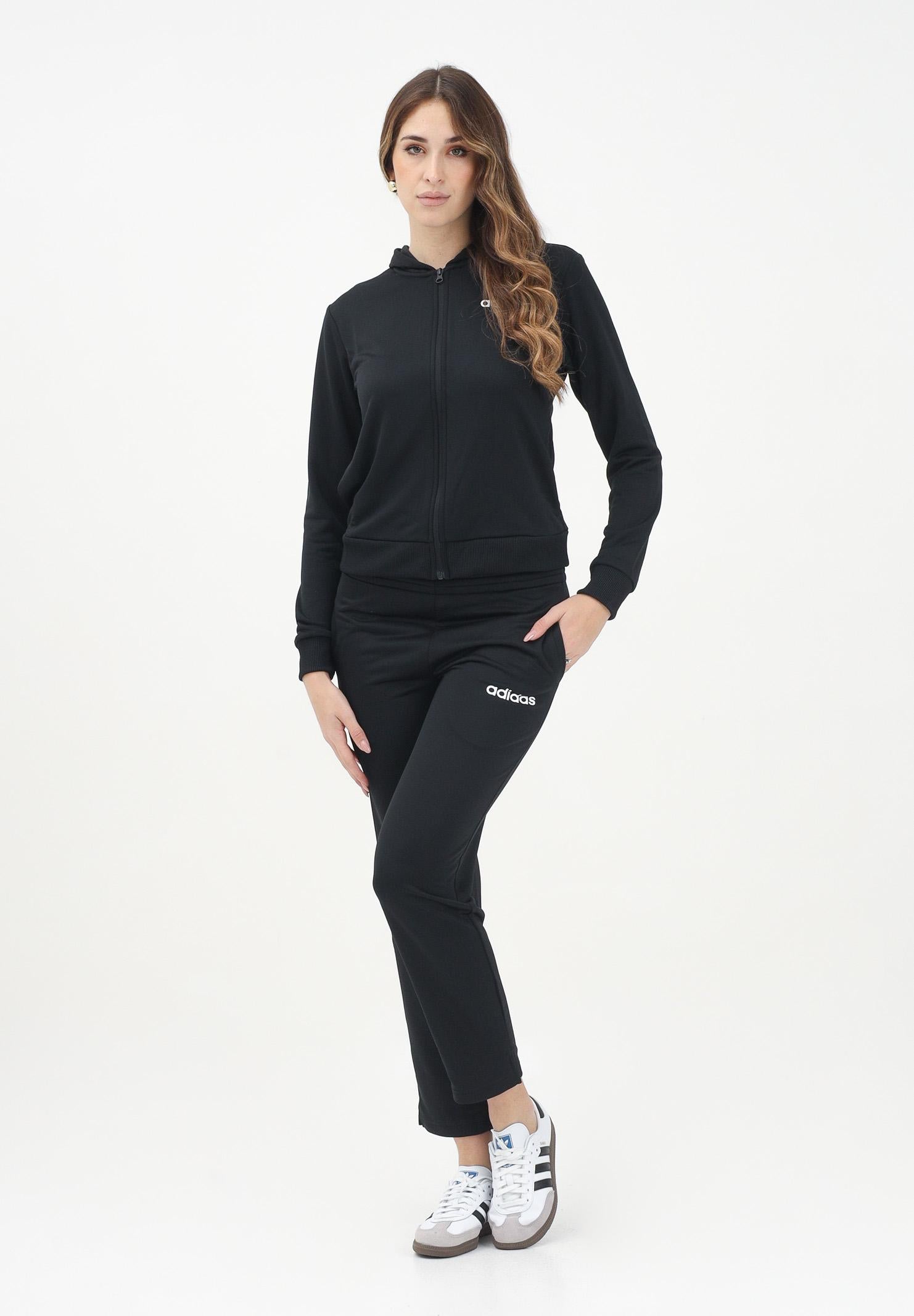 ADIDAS PERFORMANCE Tuta sportiva Essentials Linear nera da donna JD2695 . ADIDAS PERFORMANCE 
