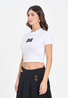 VERSACE JEANS COUTURE T-shirt a manica corta bianca da donna con logo 79HAHC01CJ02C 003 VERSACE JEANS COUTURE 