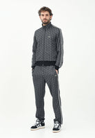 LACOSTE Pantalone sportivo nero da uomo con monogramma Paris XH1440 4PC LACOSTE 