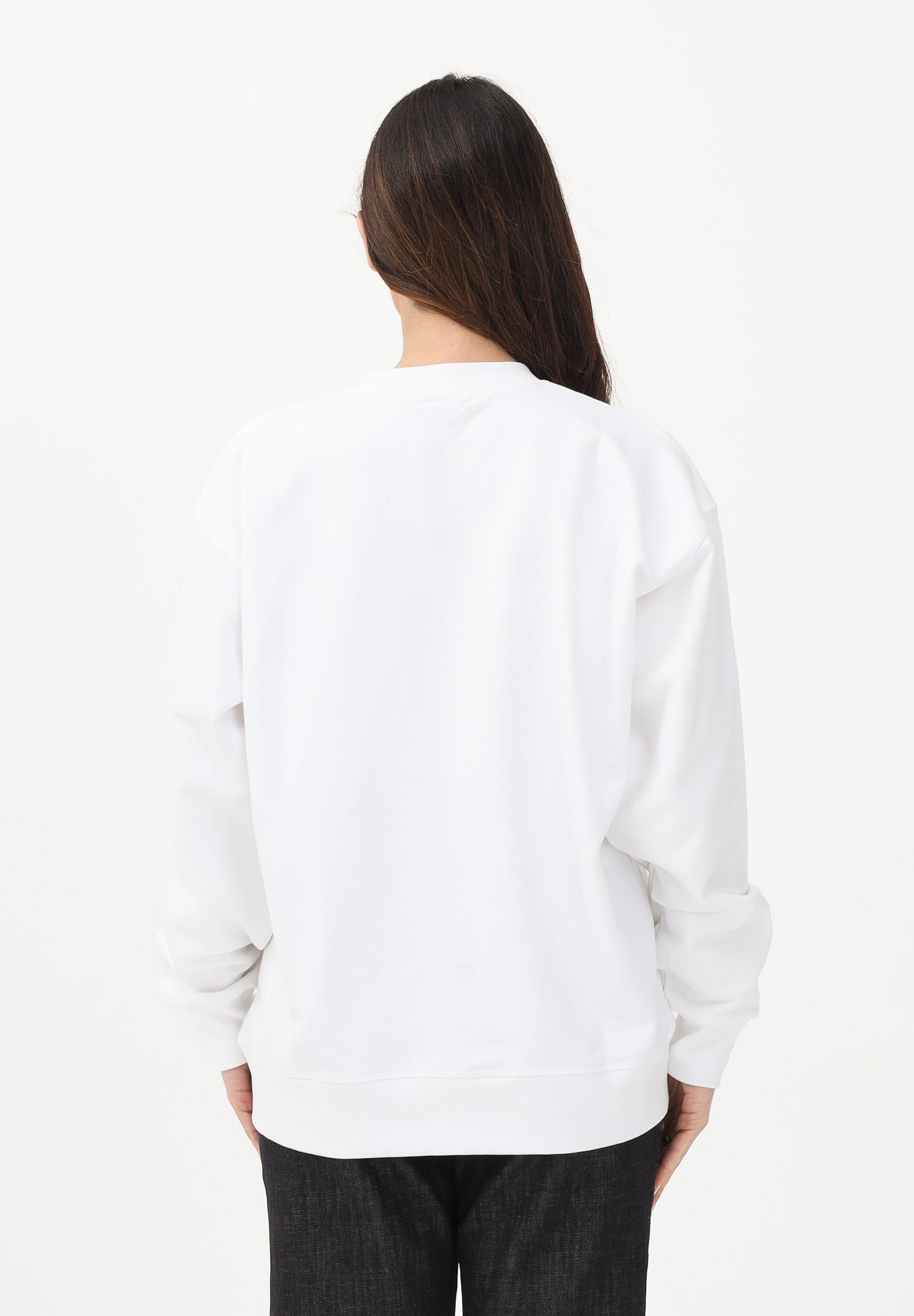 DSQUARED2 Felpa girocollo bianca per donna, ragazzi e bambini con stampa DQ3193D0AGW DQ100 DSQUARED2 