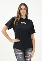 DSQUARED2 T-shirt a manica corta nera per donna, ragazzi e bambini con stampa ICON DQ2941D00XM DQ900 DSQUARED2 