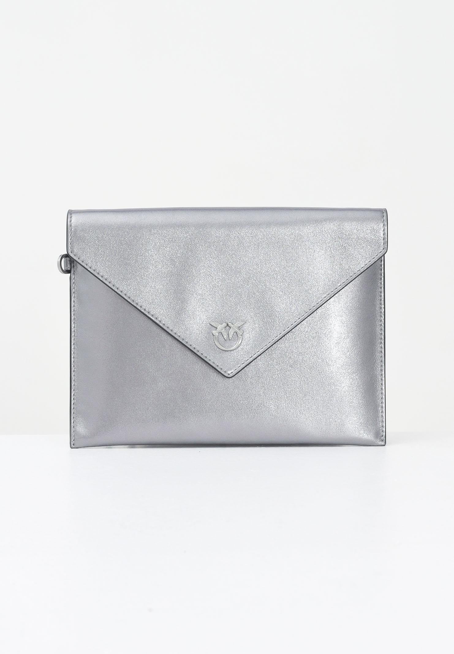 PINKO Pochette FLAT PURSE SHEEP argento da donna 104820A2O9 KZ7E PINKO 