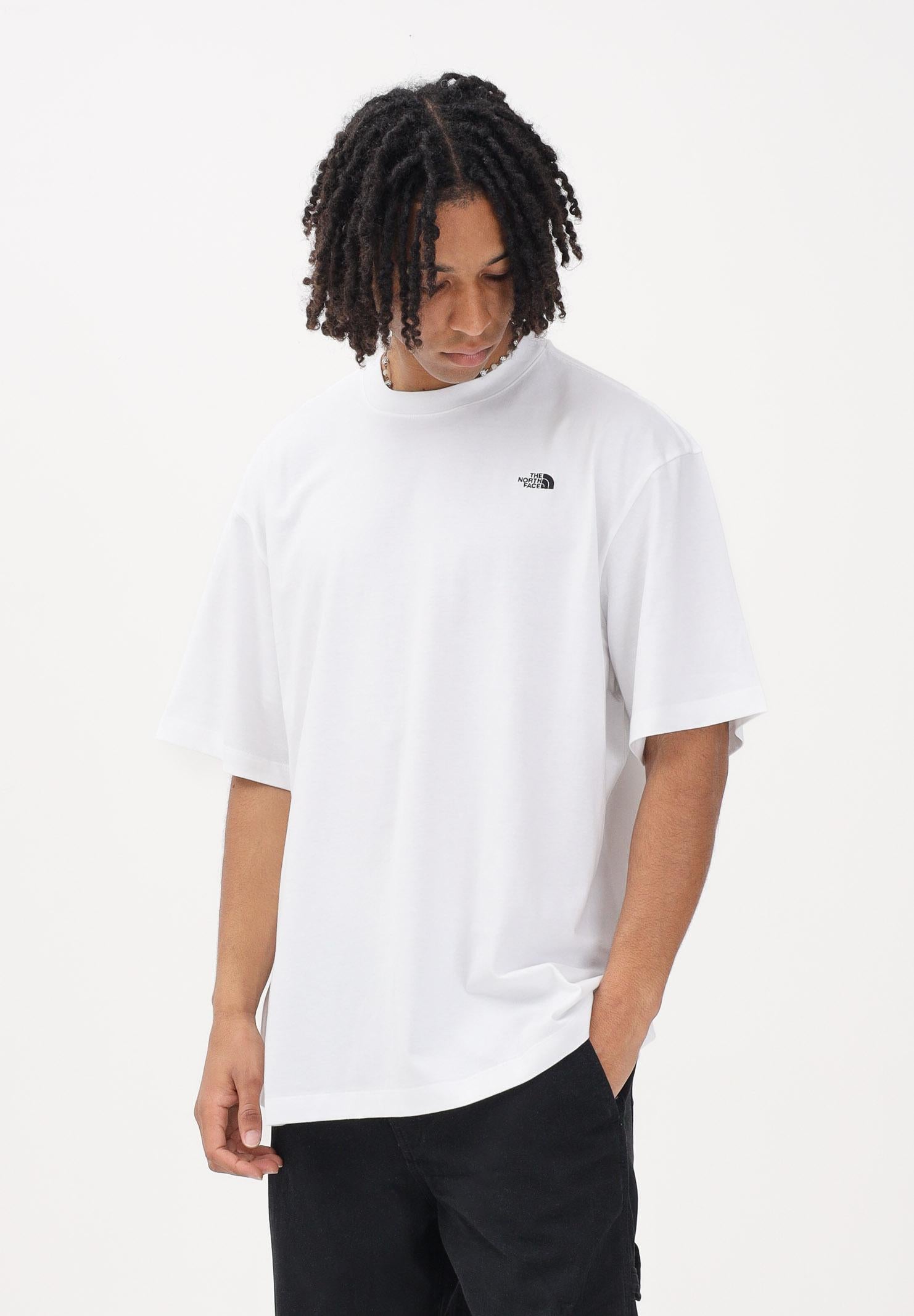 THE NORTH FACE T-shirt a manica corta Essential Simple Dome bianca da uomo NF0A8EVWFN41 . THE NORTH FACE 