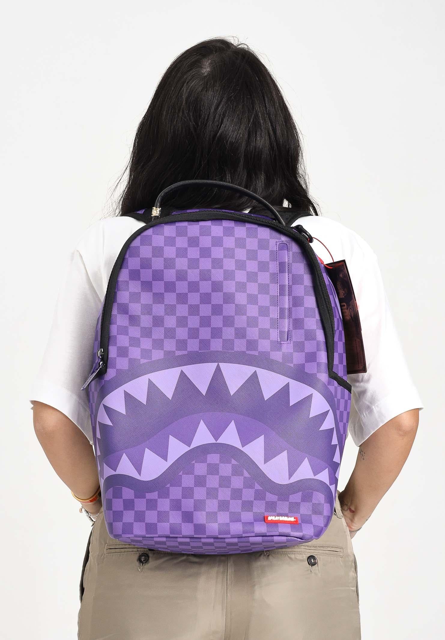 SPRAYGROUND Zaino PURPLE SHARK SHARKS IN PARIS DLXSV viola per uomo e donna 910B7645NSZ  SPRAYGROUND 