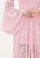 ODI ODI Abito midi rosa da donna realizzato in pizzo floreale ARBOREA110S6 G8 ODI ODI 