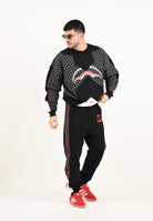 SPRAYGROUND Pantalone sportivo Triple Decker Heir to the Throne nero per uomo e donna SP775GGREY . SPRAYGROUND 