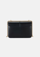 ELISABETTA FRANCHI Borsa a tracolla nera da donna con logo BS91A61E2 110 ELISABETTA FRANCHI 