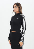 ADIDAS ORIGINALS Cardigan adicolor 3-Stripes Slim Knit nero da donna JY2597  ADIDAS ORIGINALS 