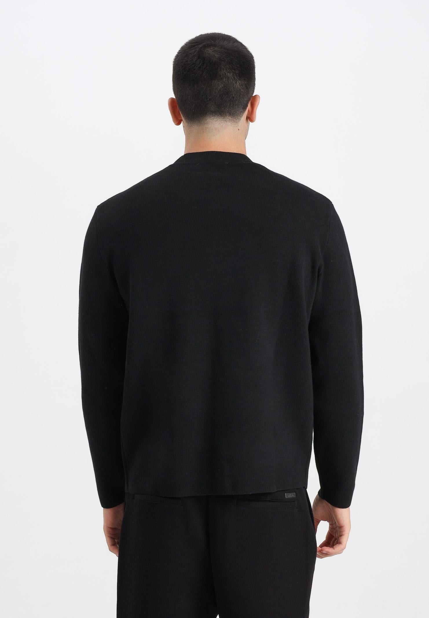 SELECTED HOMME Maglioncino girocollo nero da uomo 16098435 Black SELECTED HOMME 