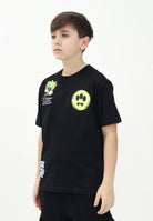 BARROW T-shirt a manica corta nera per donna, ragazzi e bambini con varie stampe S5BKJUTH023 110 BARROW 