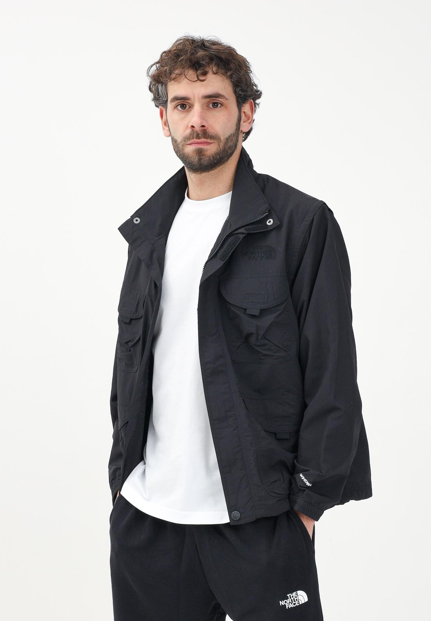 THE NORTH FACE Giacca a vento Convertible nera da uomo NF0A8BJFJK31 . THE NORTH FACE 