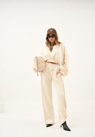 HINNOMINATE Felpa girocollo panna da donna HMABW01992 BI04 HINNOMINATE 